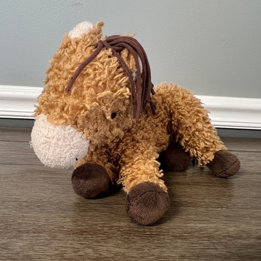 Bunnies‎ By The Bay Tan Horse Pony Plush Shaggy Stuffed Animal Toy